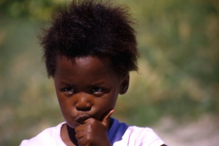 bambina -  township di "The Flats" - Cape Town